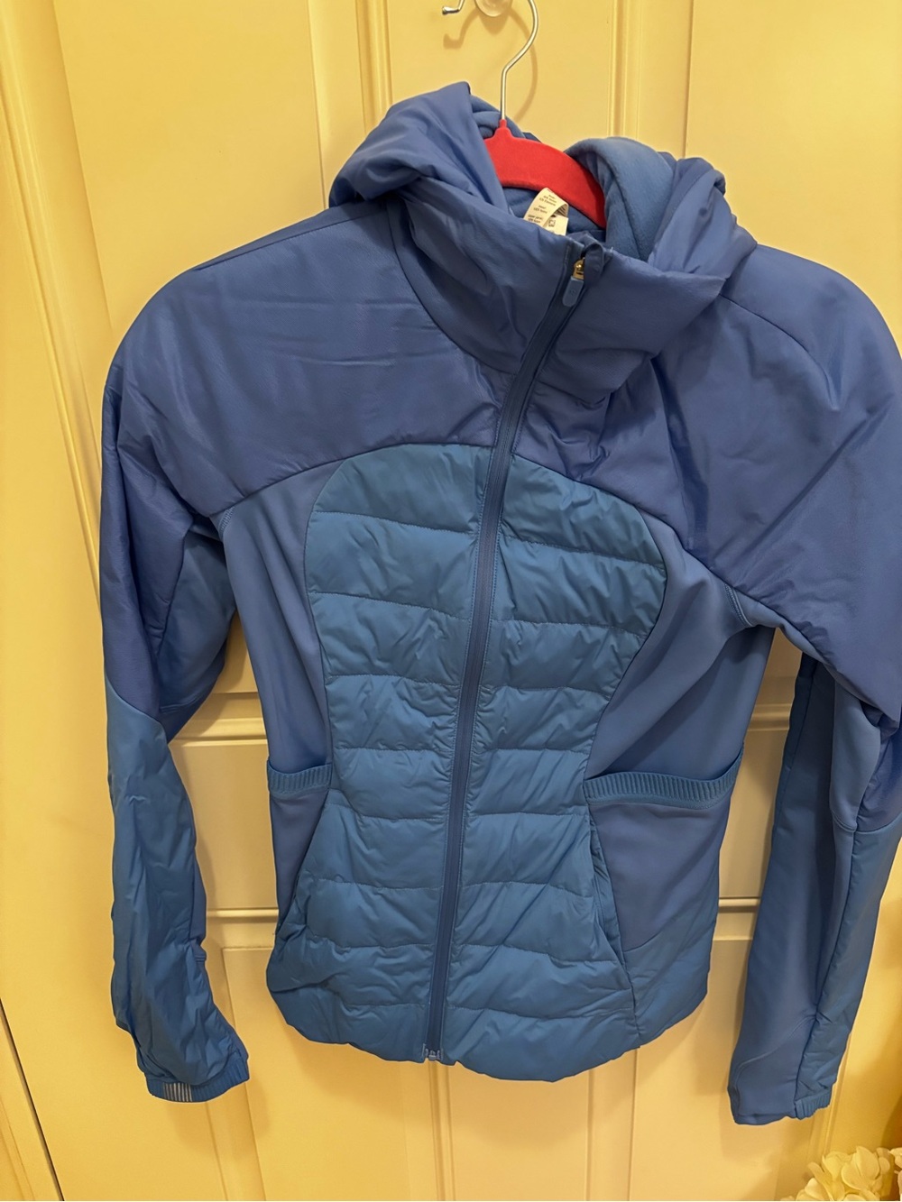 lululemon athletica Two-Tone Quilted Hooded Puffer Jacket - Blue